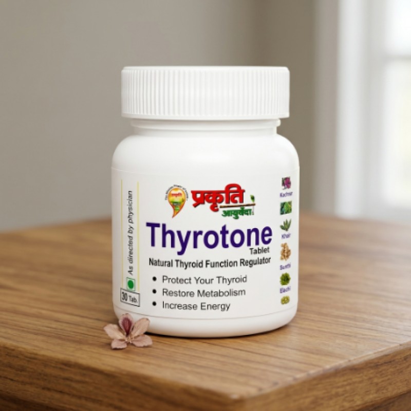 PRAKRITI THYROTONE TABLETS (120x 2pcs (30 tab in per)